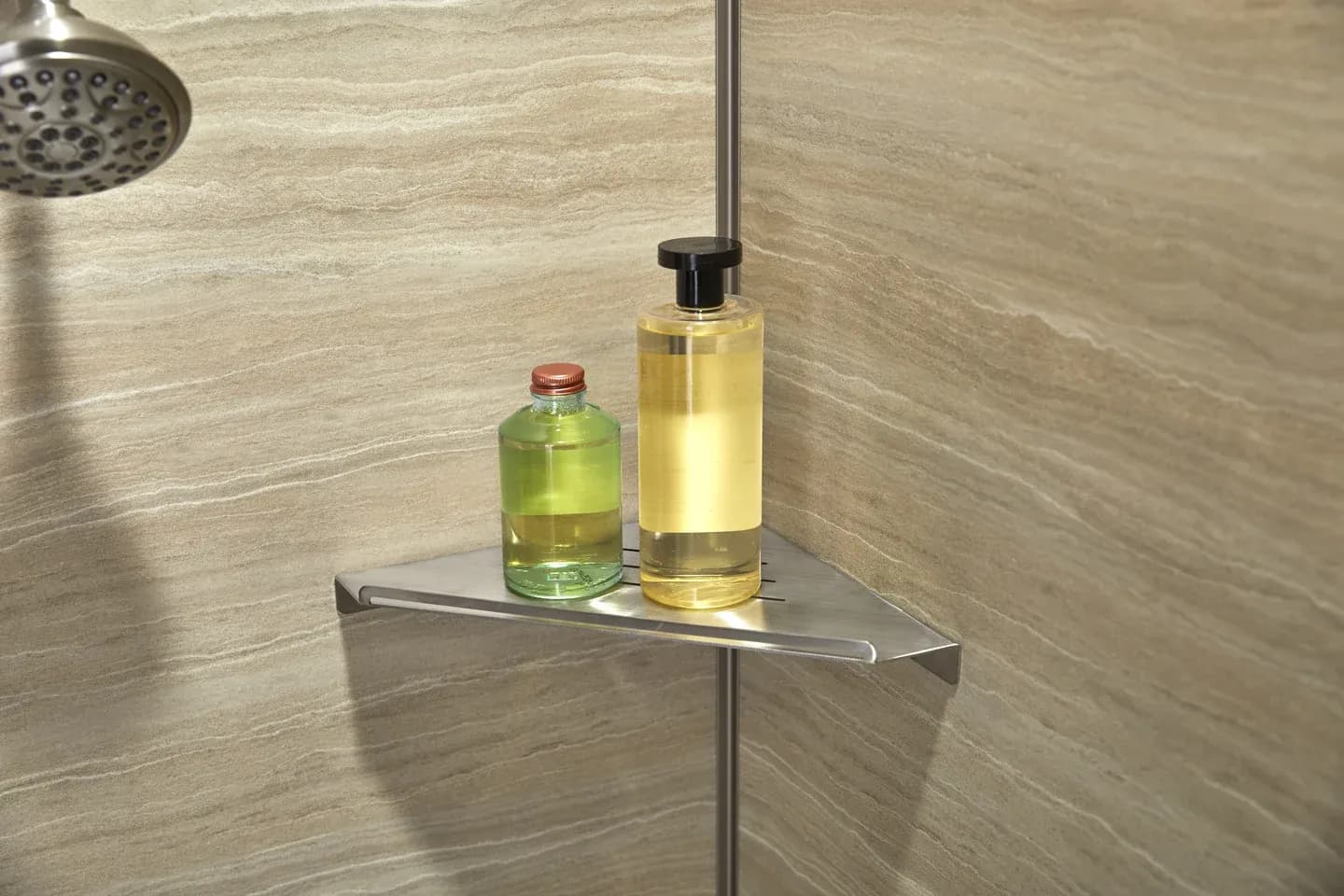 Bathtub wall corner shelf